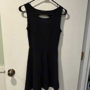 Brandy & Melville Black Sleeveless Fit-and-Flare Dress Women's Dress one size